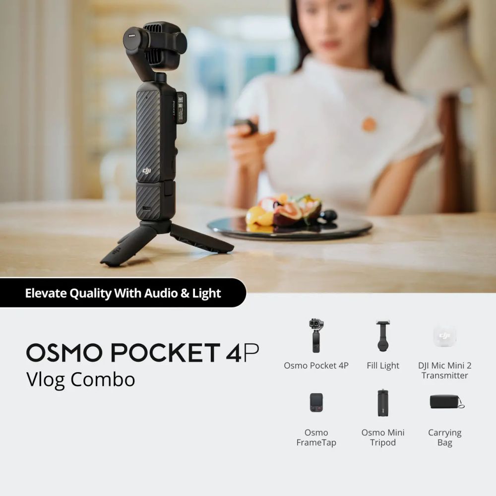 DJI Osmo Pocket 4P Vlog Combo Classic Black