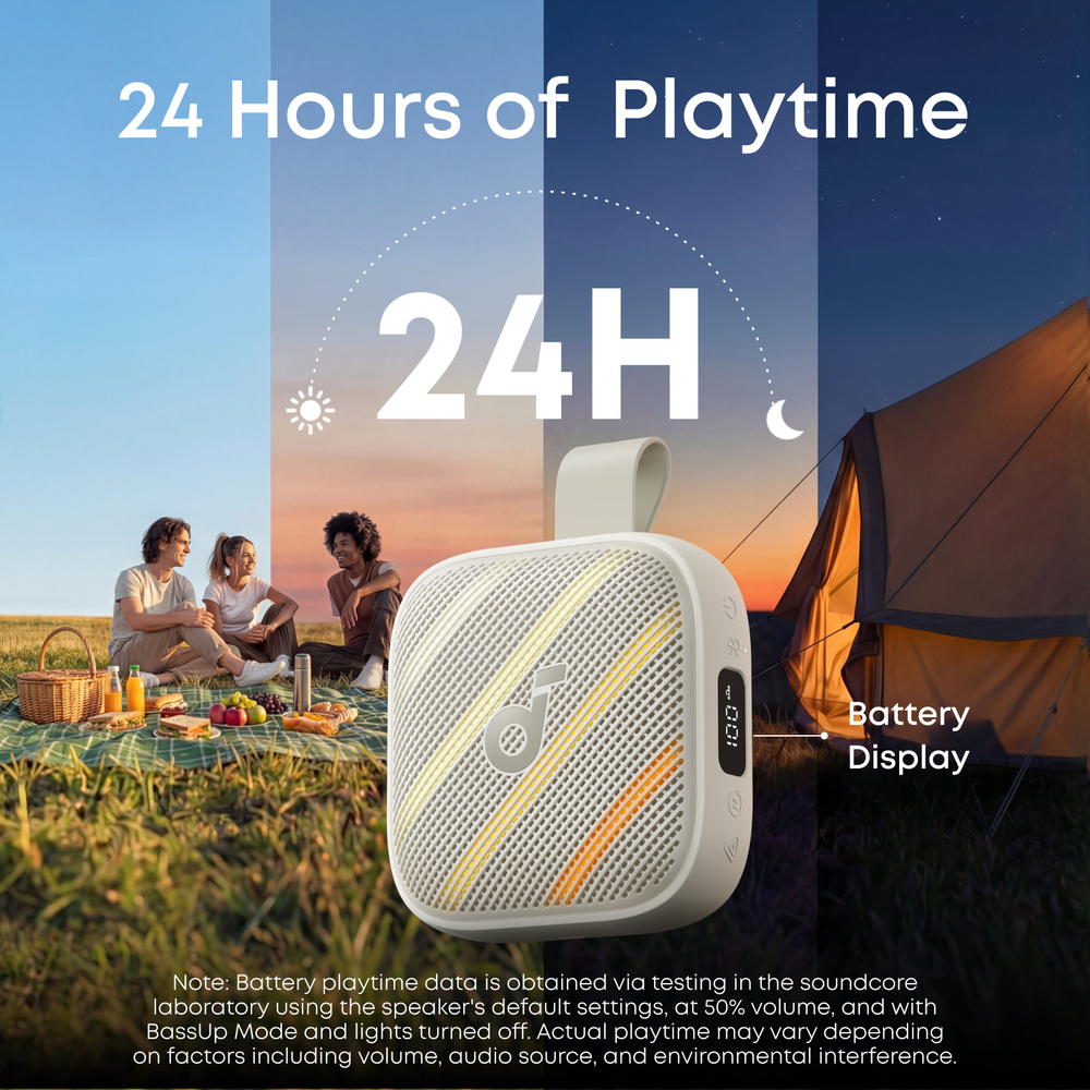 Soundcore Boom Go 3i Portable Bluetooth Speaker Beige