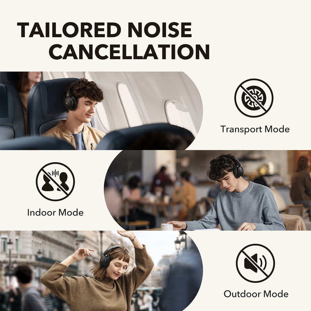 Soundcore Life Q30 Noise Cancelling Headphones Black