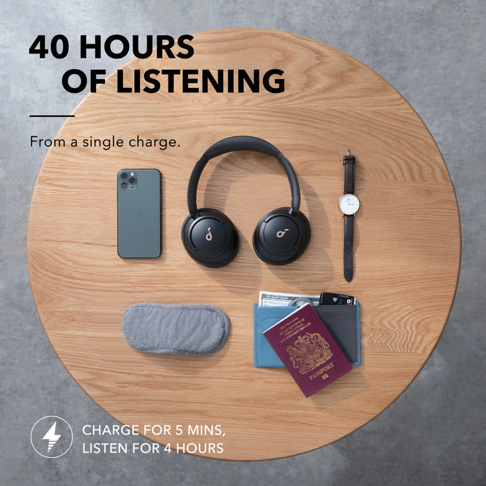 Soundcore Life Q30 Noise Cancelling Headphones Black